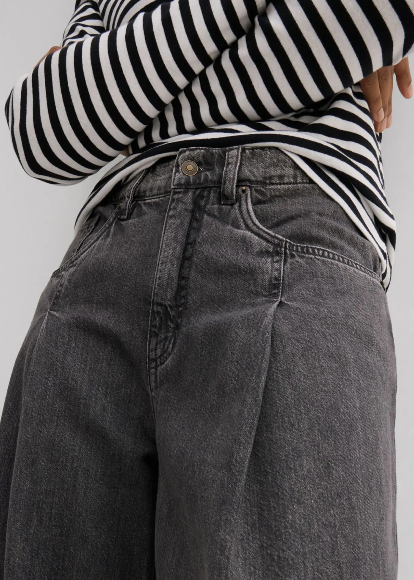 Vaqueros de pernera ancha, high waist