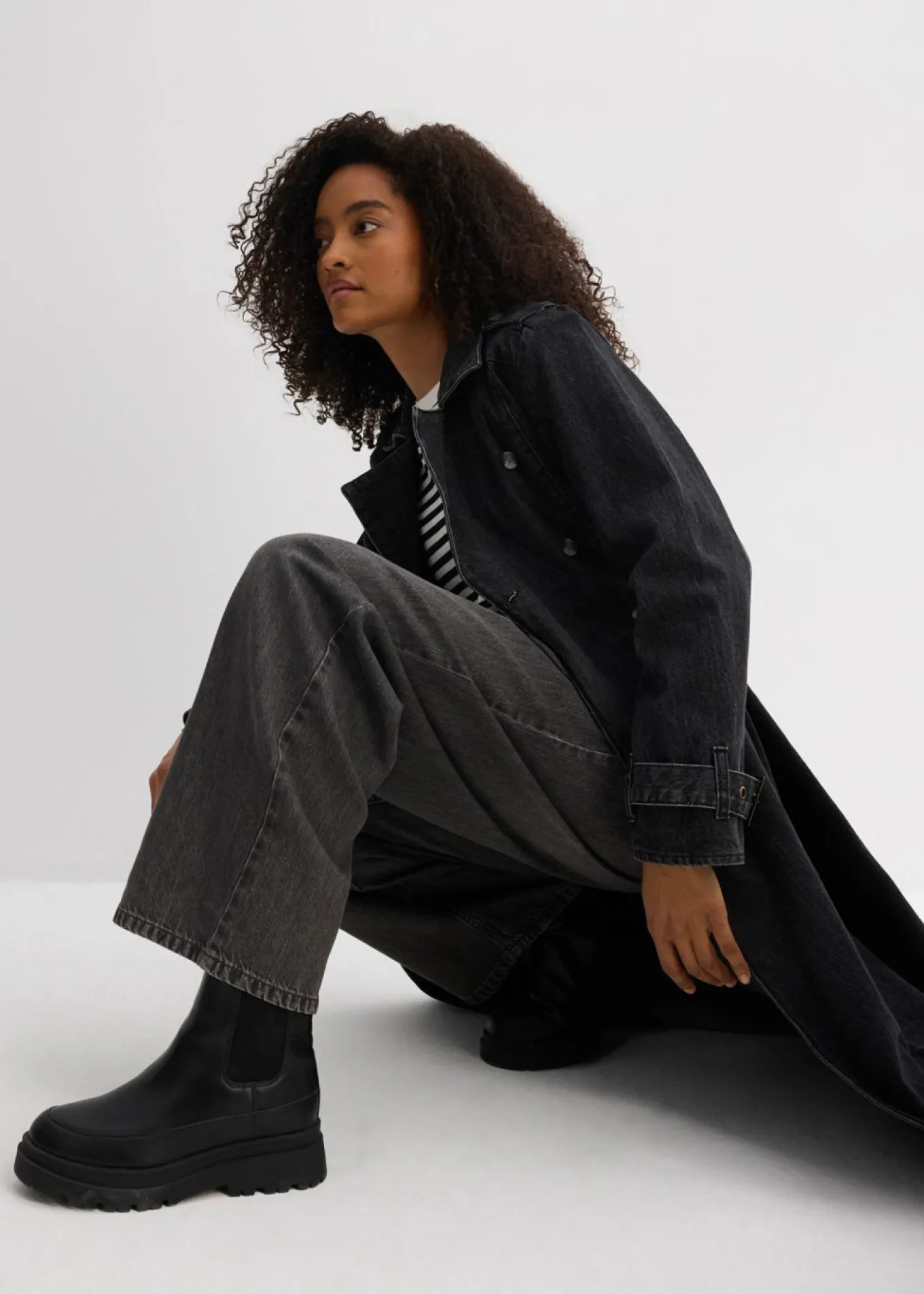 Vaqueros de pernera ancha, high waist