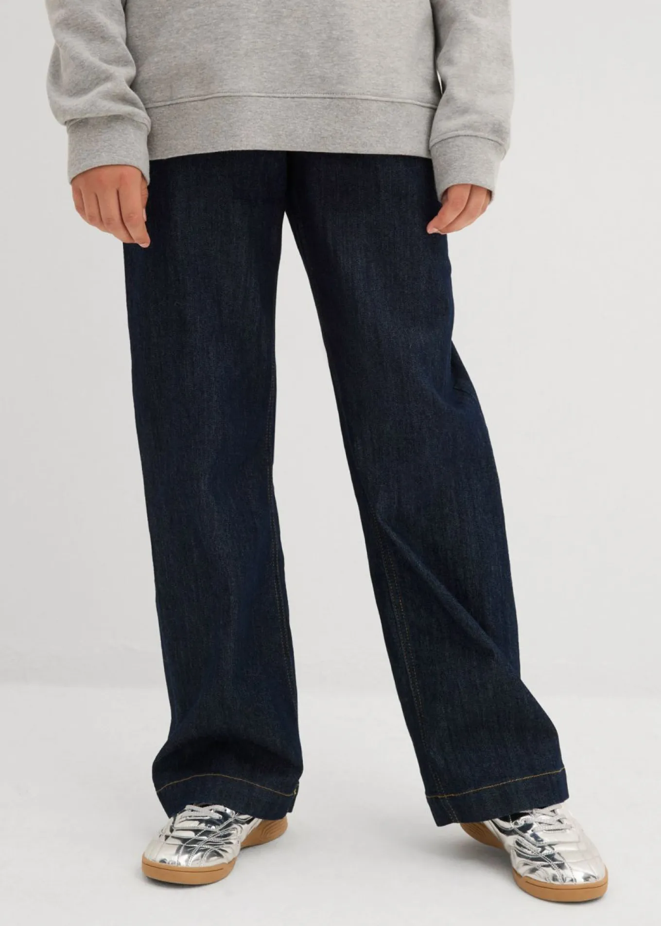 Vaqueros de pernera ancha, mid waist