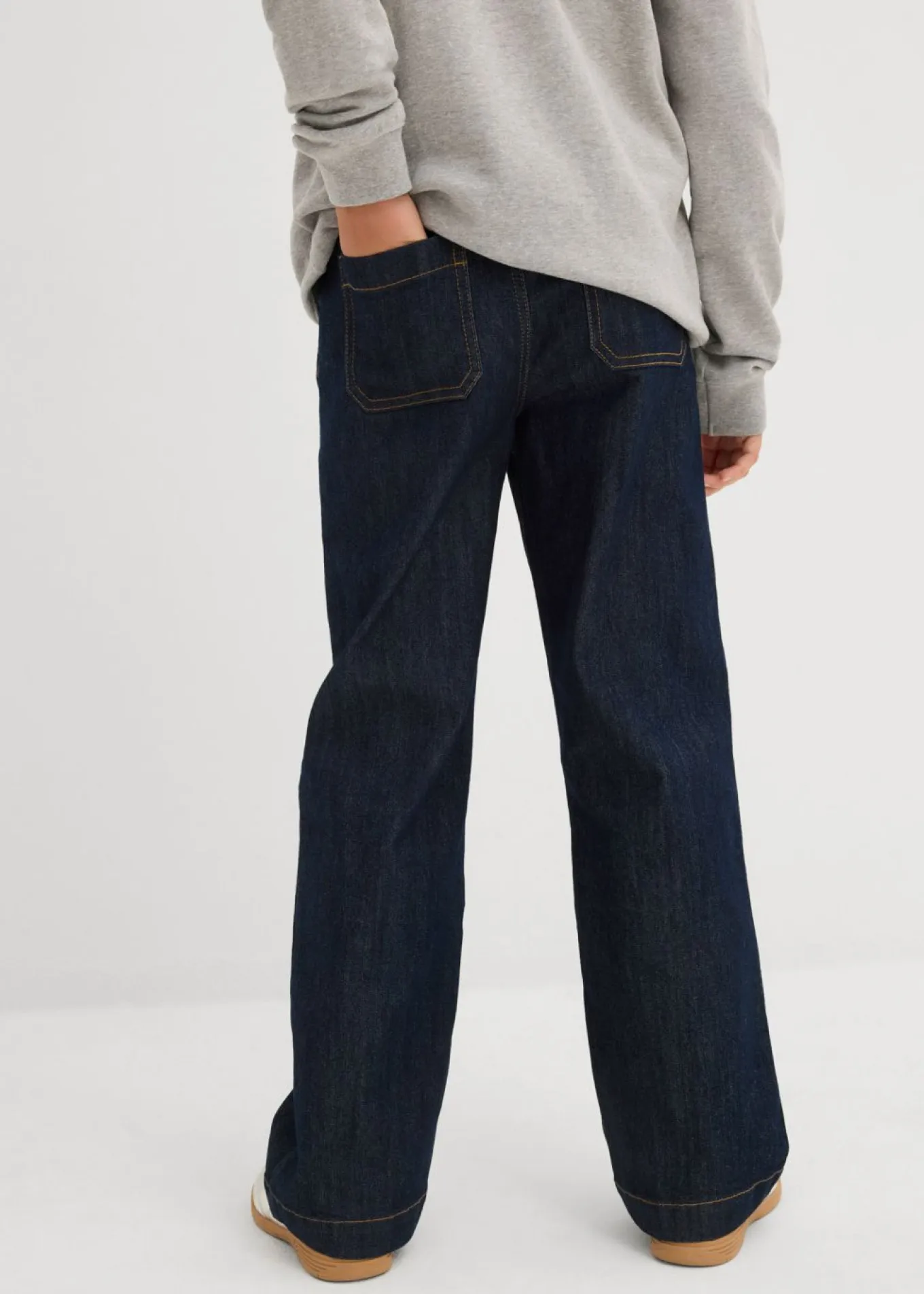 Vaqueros de pernera ancha, mid waist