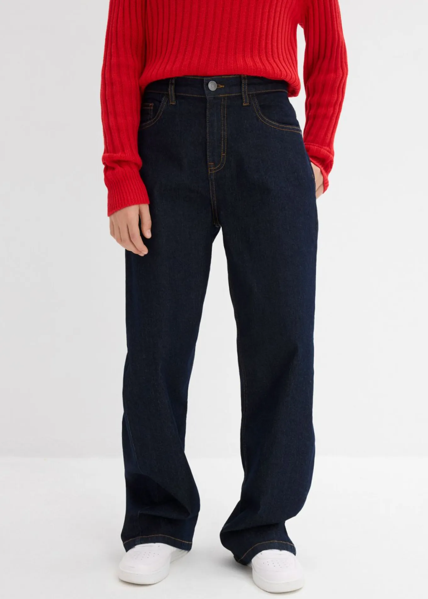 Vaqueros de pernera ancha, mid waist