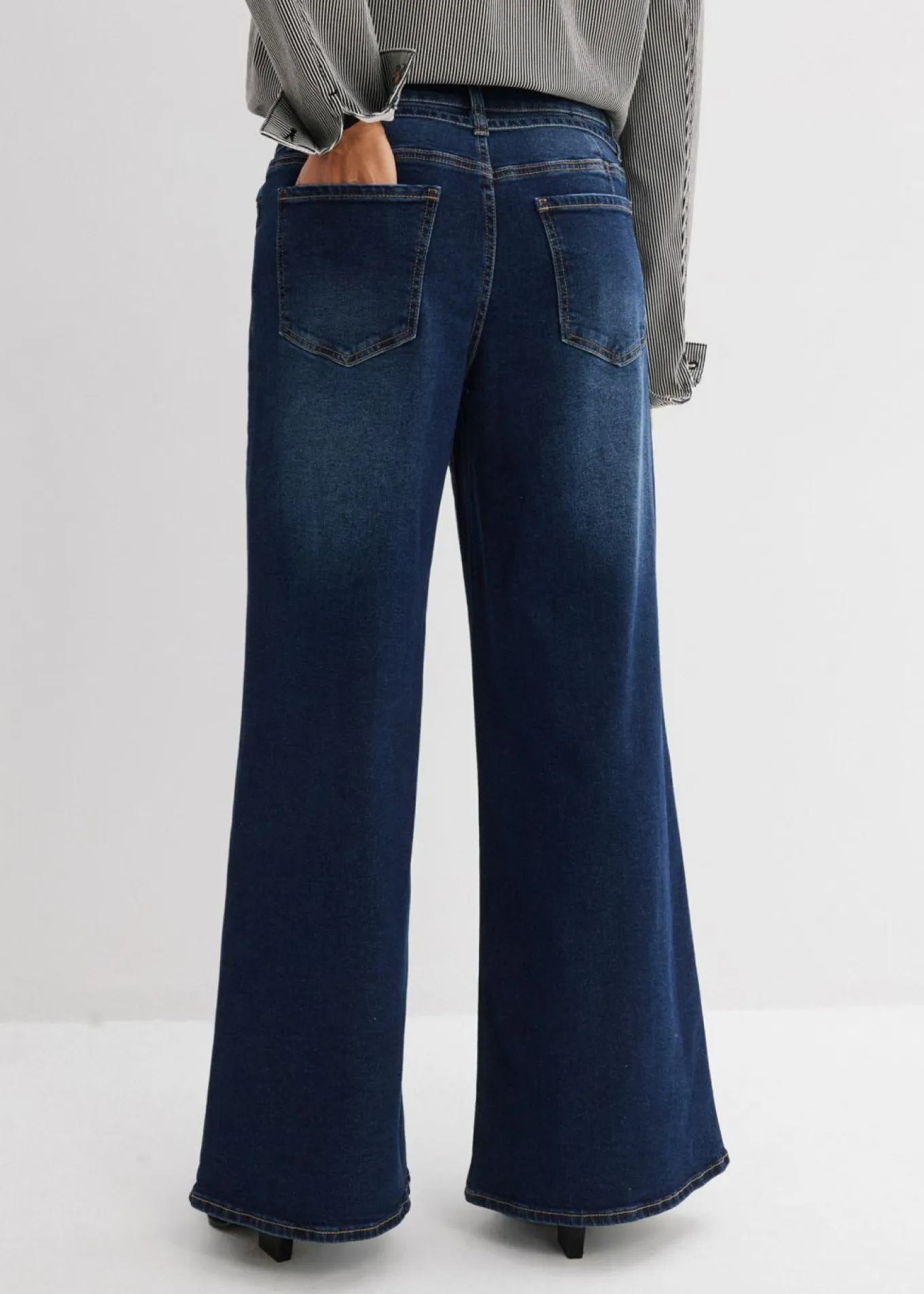 Vaqueros de pernera ancha, mid waist