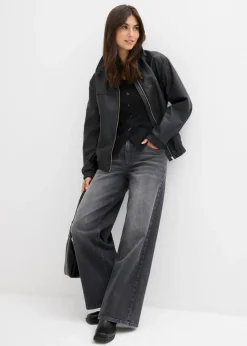 Vaqueros de pernera ancha, high waist