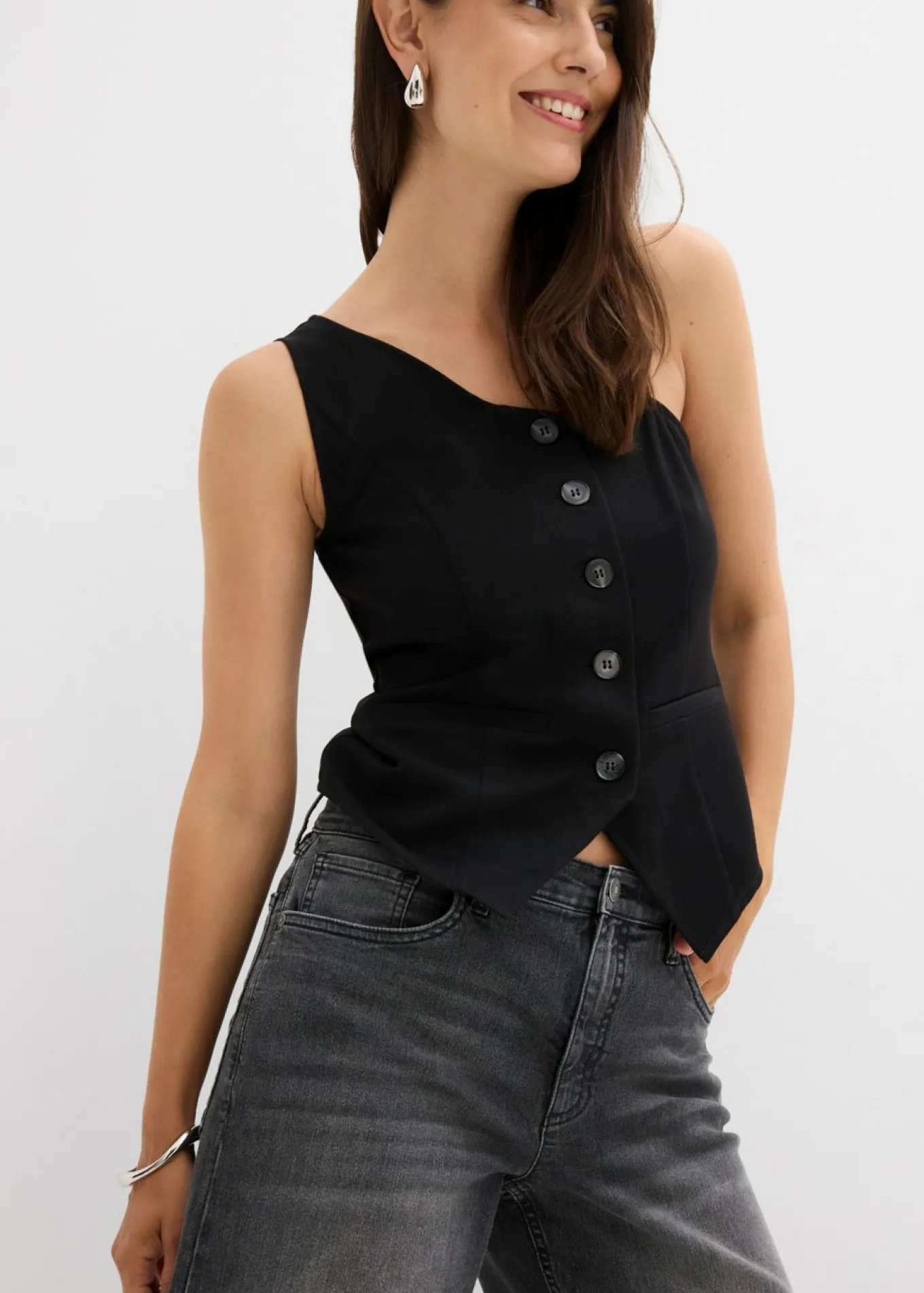 Vaqueros de pernera ancha, high waist