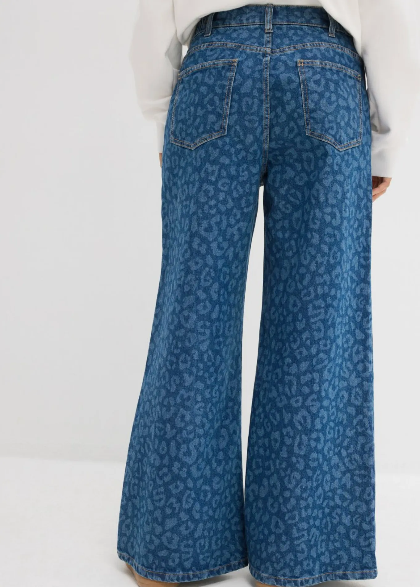 Vaqueros de pernera ancha, mid waist