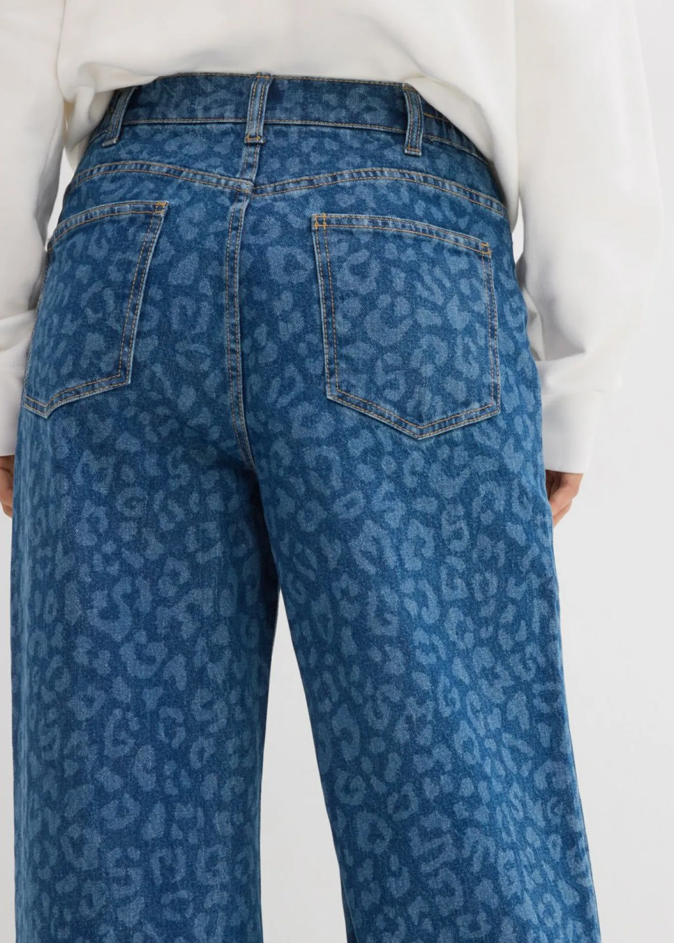 Vaqueros de pernera ancha, mid waist
