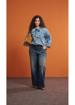 Vaqueros de pernera ancha, high waist