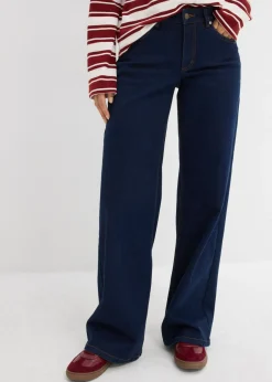 Vaqueros de pernera ancha, mid waist, de algodón orgánico