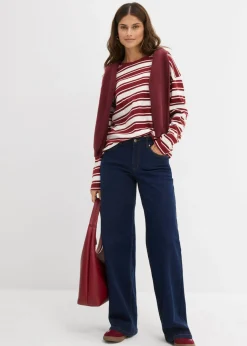 Vaqueros de pernera ancha, mid waist, de algodón orgánico
