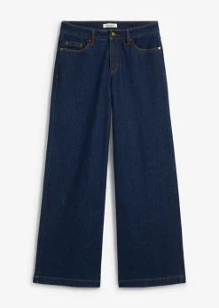 Vaqueros de pernera ancha, mid waist, largo completo