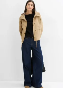 Vaqueros de pernera ancha, mid waist, largo completo