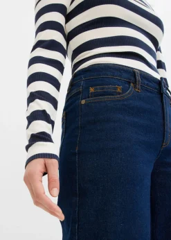 Vaqueros de pernera ancha, mid waist, largo completo