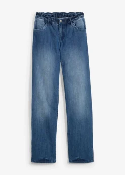 Vaqueros de pernera ancha, high waist, cintura cómoda