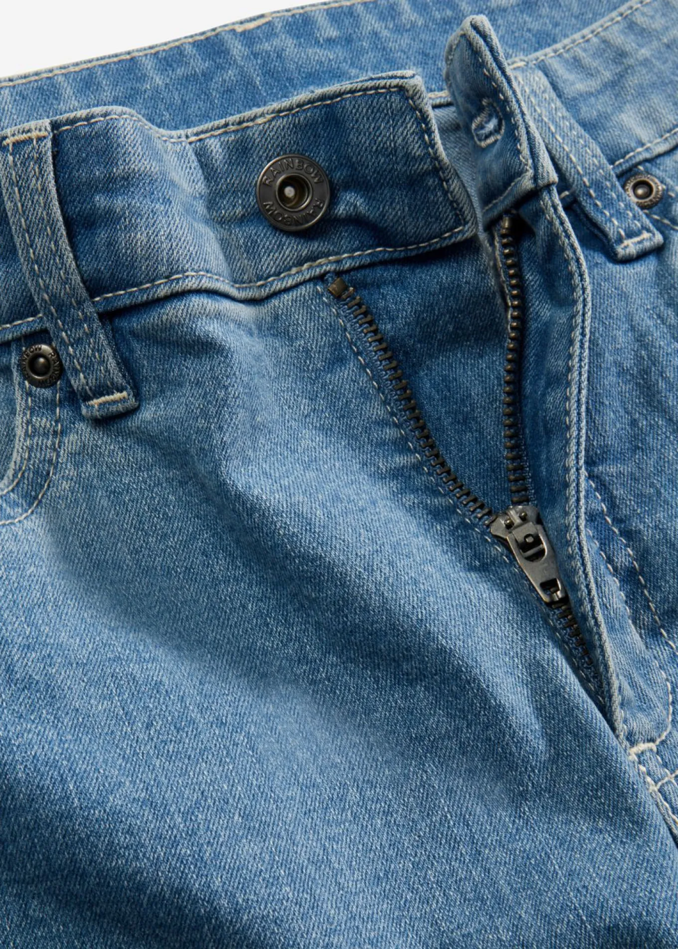 Vaqueros de pernera ancha, mid waist, elástico