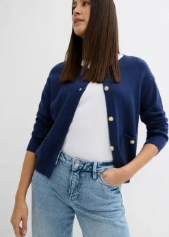 Vaqueros de pernera ancha, mid waist, largo completo y low stretch