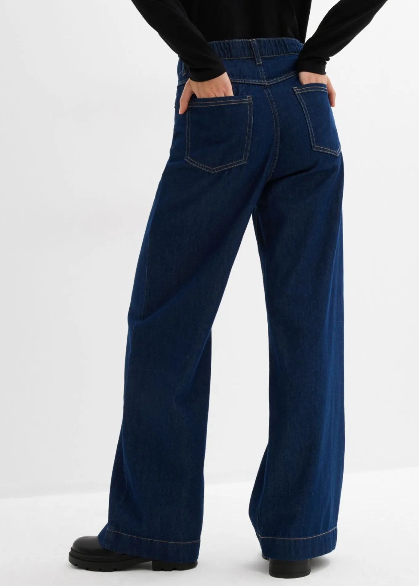 Vaqueros de pernera ancha, high waist