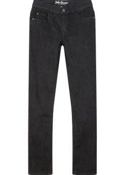 Vaqueros elásticos con cintura ajustable, slim fit, straight