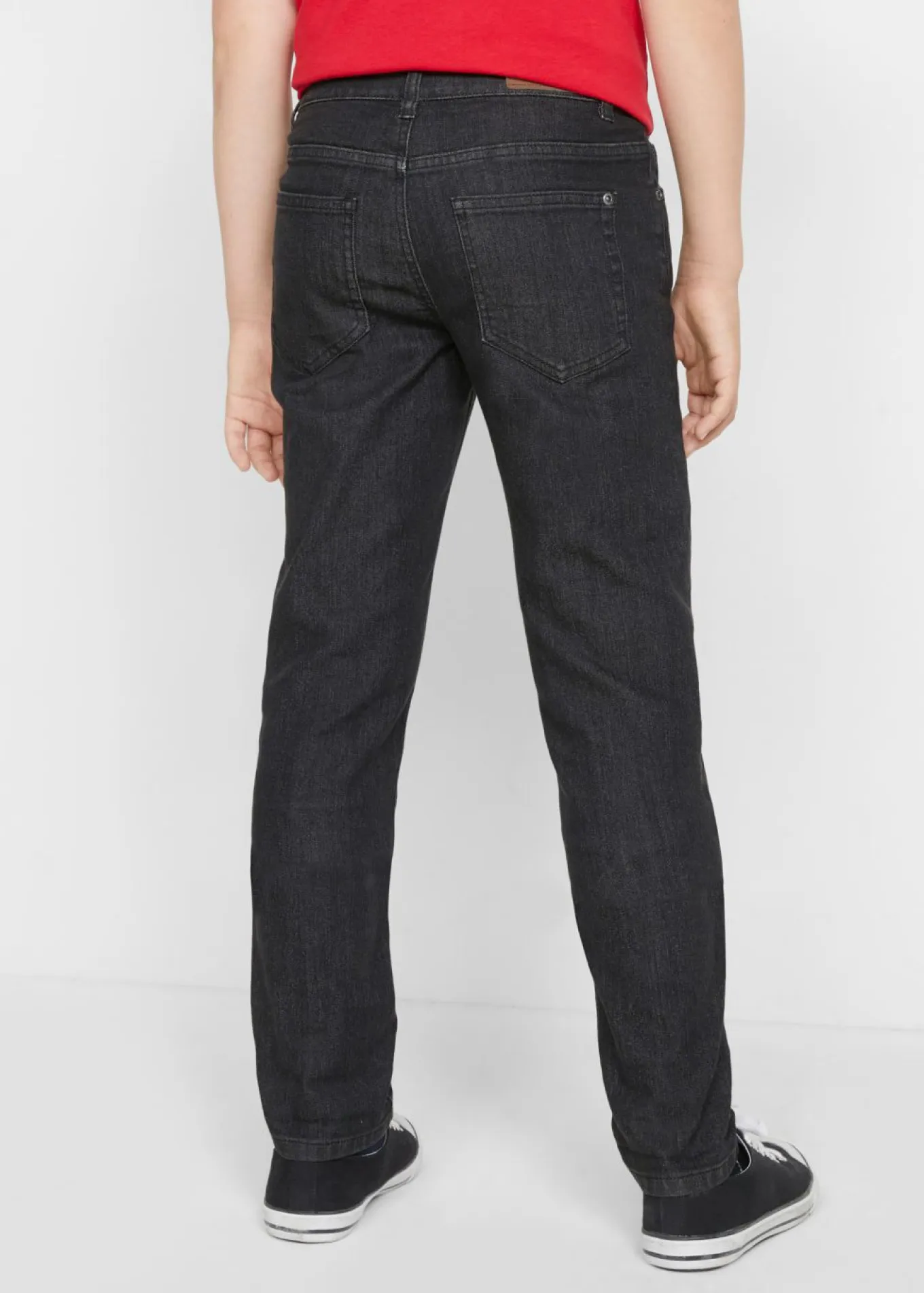 Vaqueros elásticos con cintura ajustable, slim fit, straight