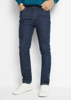 Vaqueros elásticos con cintura ajustable, slim fit, straight