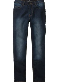 Vaqueros elásticos con cintura ajustable, slim fit, straight