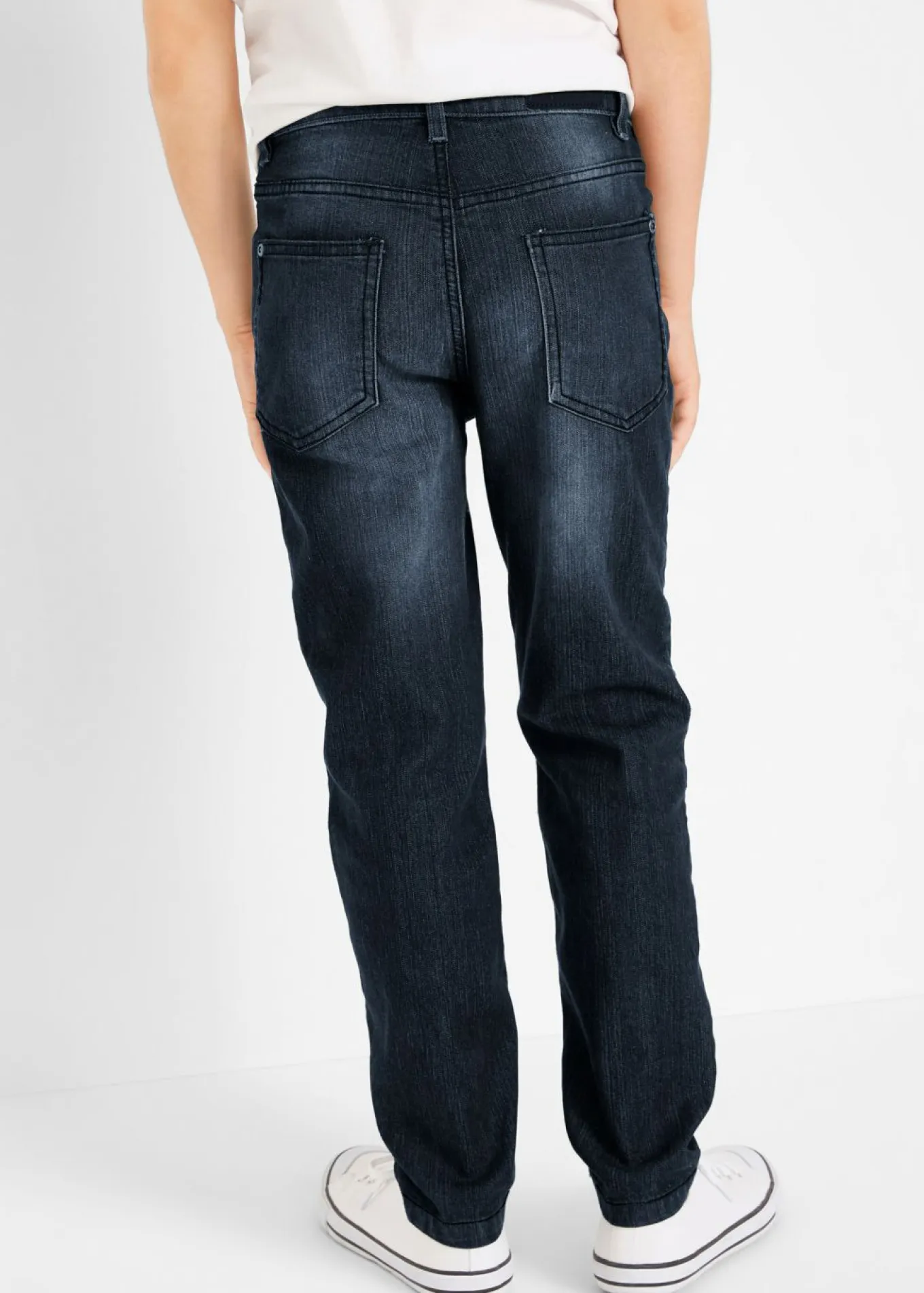 Vaqueros elásticos con cintura ajustable, slim fit, straight