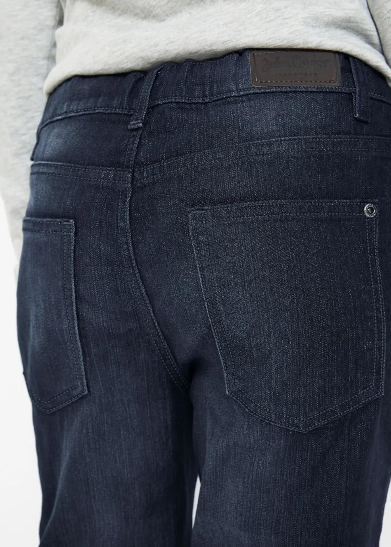 Vaqueros elásticos con cintura ajustable, slim fit, straight