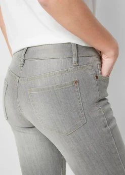 Vaqueros elásticos con corte bootcut y talle medio