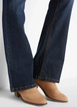 Vaqueros elásticos con corte bootcut y talle medio