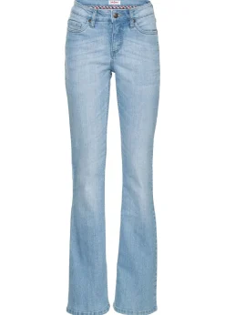 Vaqueros elásticos con corte bootcut y talle medio