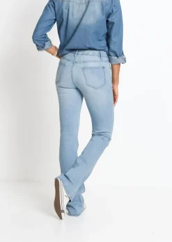 Vaqueros elásticos con corte bootcut y talle medio