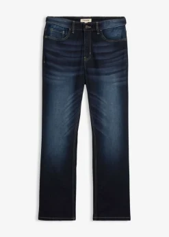 Vaqueros elásticos con corte clásico, cinturilla elástica y diseño bootcut