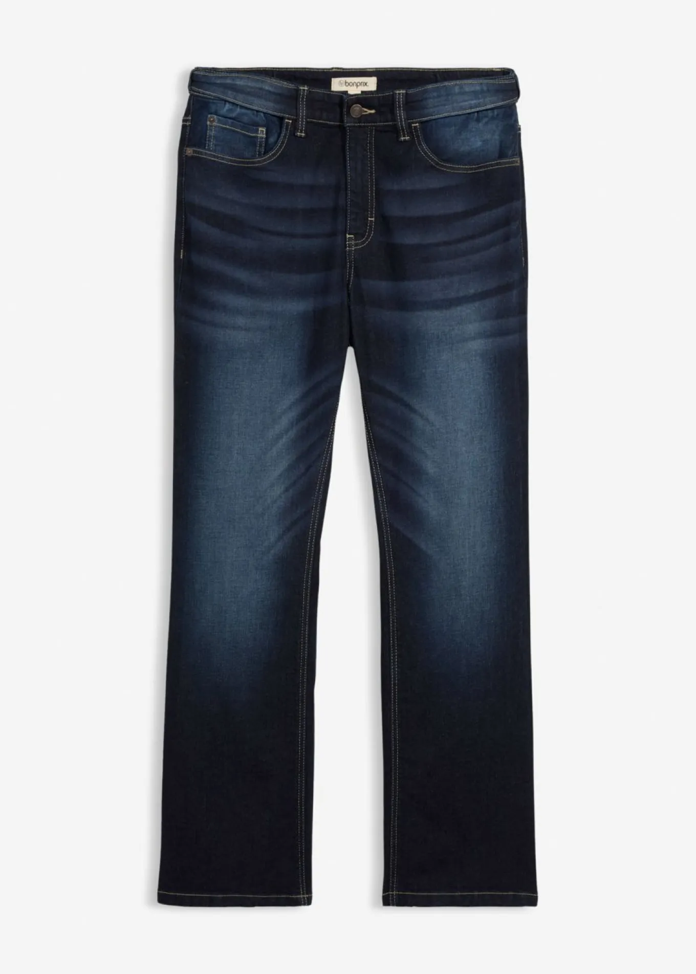 Vaqueros elásticos con corte clásico, cinturilla elástica y diseño bootcut