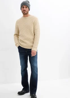 Vaqueros elásticos con corte clásico, cinturilla elástica y diseño bootcut