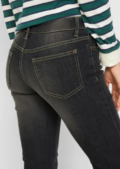 Vaqueros elásticos con corte bootcut y talle medio