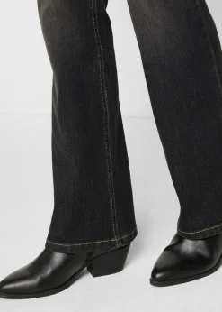 Vaqueros elásticos con corte bootcut y talle medio