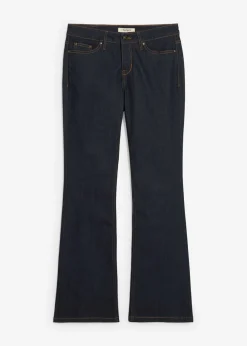 Vaqueros elásticos con corte bootcut y talle medio
