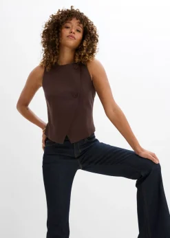 Vaqueros elásticos con corte bootcut y talle medio