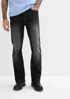 Vaqueros elásticos con corte clásico, cinturilla elástica y diseño bootcut