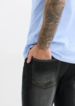Vaqueros elásticos con corte clásico, cinturilla elástica y diseño bootcut