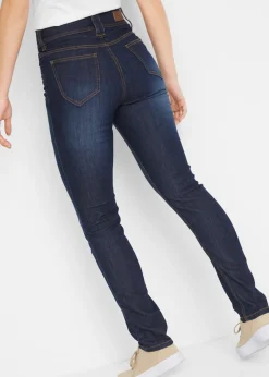 Vaqueros elásticos de corte slim y talle alto
