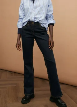 Vaqueros elásticos de talle alto con corte bootcut