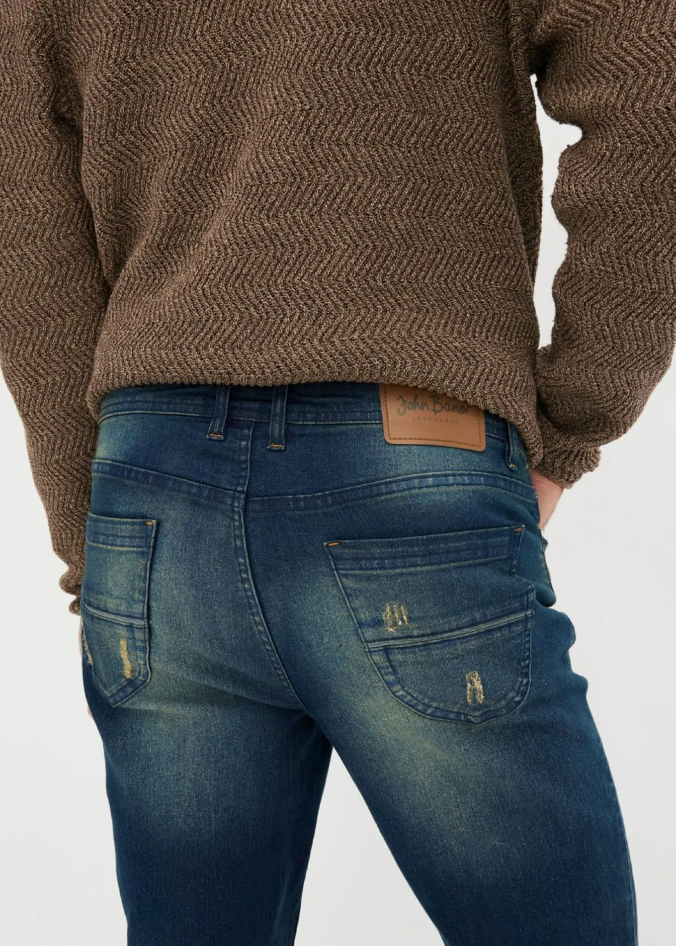 Vaqueros elásticos ligeros slim fit, straight