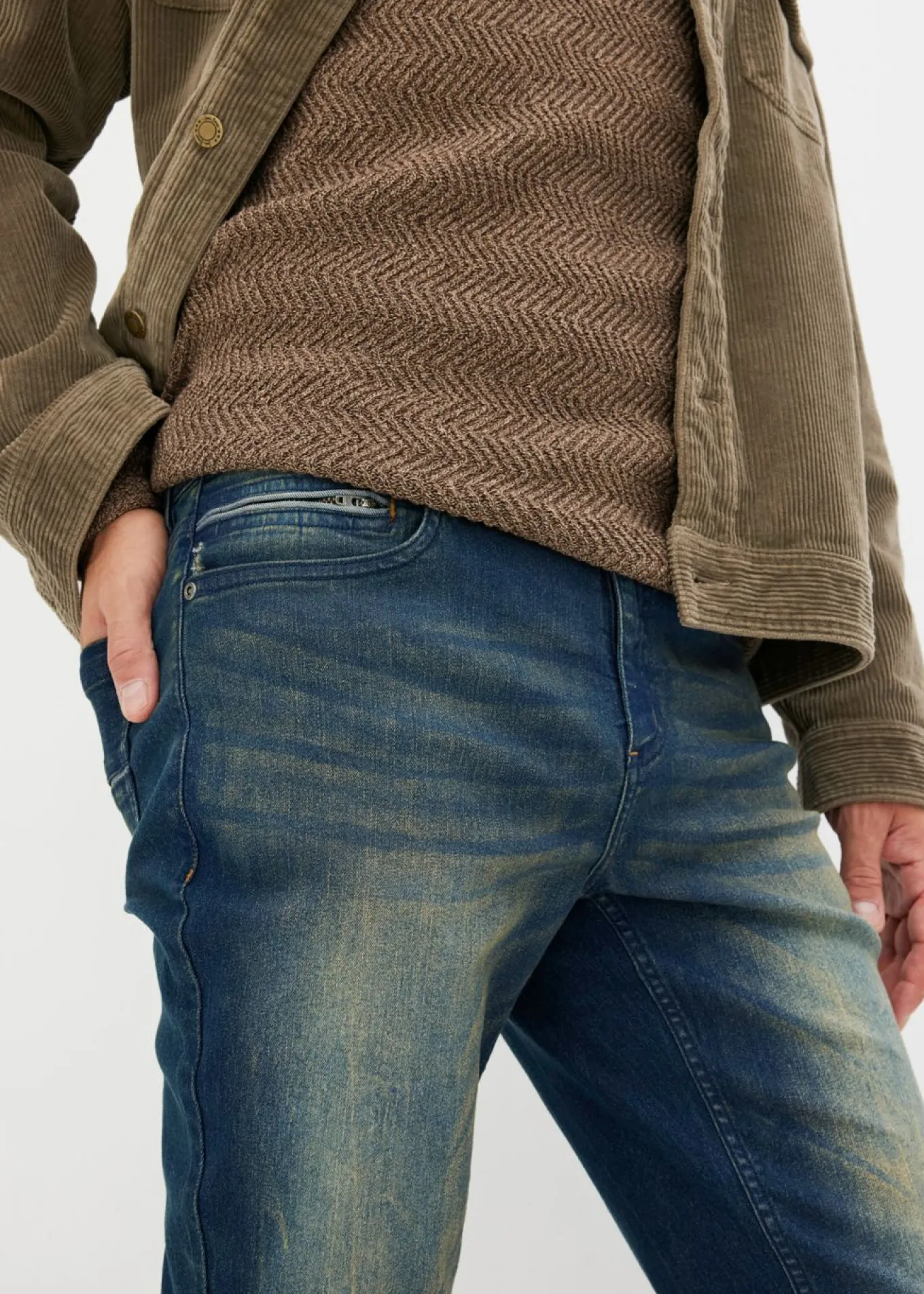 Vaqueros elásticos ligeros slim fit, straight
