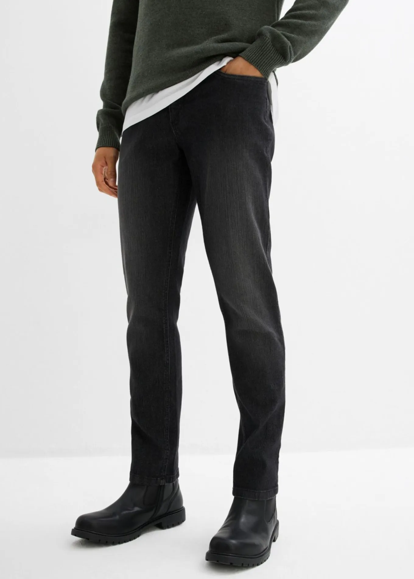 Vaqueros elásticos ligeros, slim fit, straight