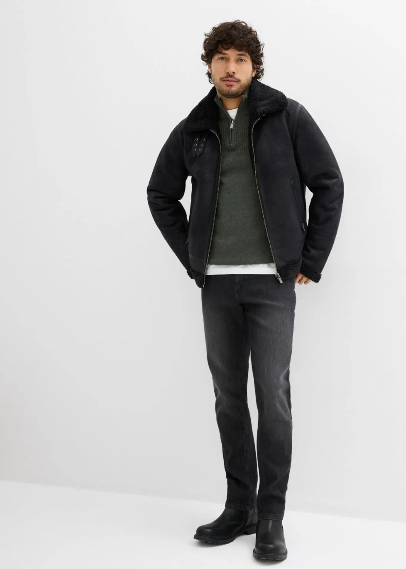 Vaqueros elásticos ligeros, slim fit, straight