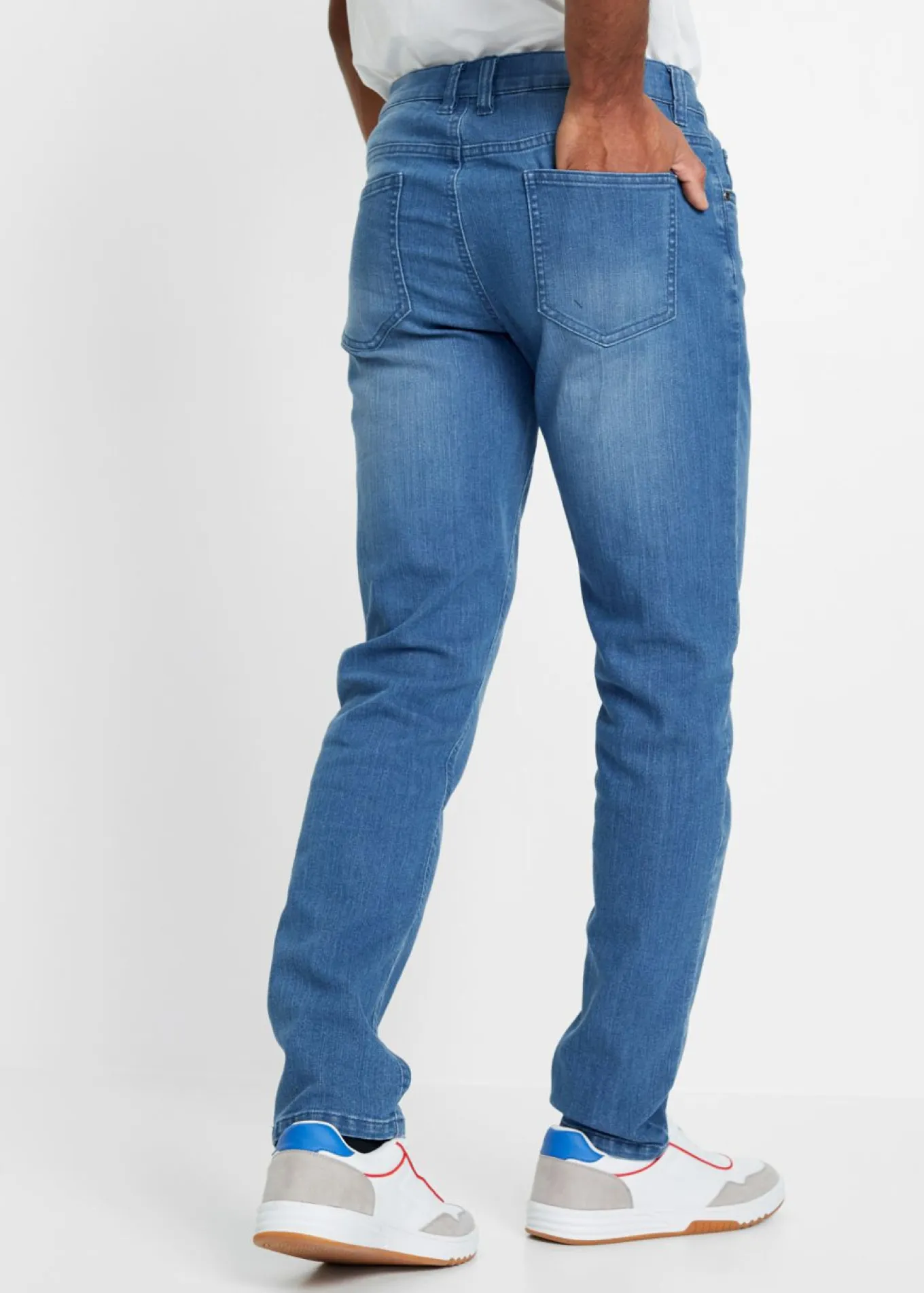 Vaqueros elásticos ligeros, slim fit, straight