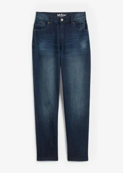 Vaqueros elásticos loose fit, con cintura ajustable, straight