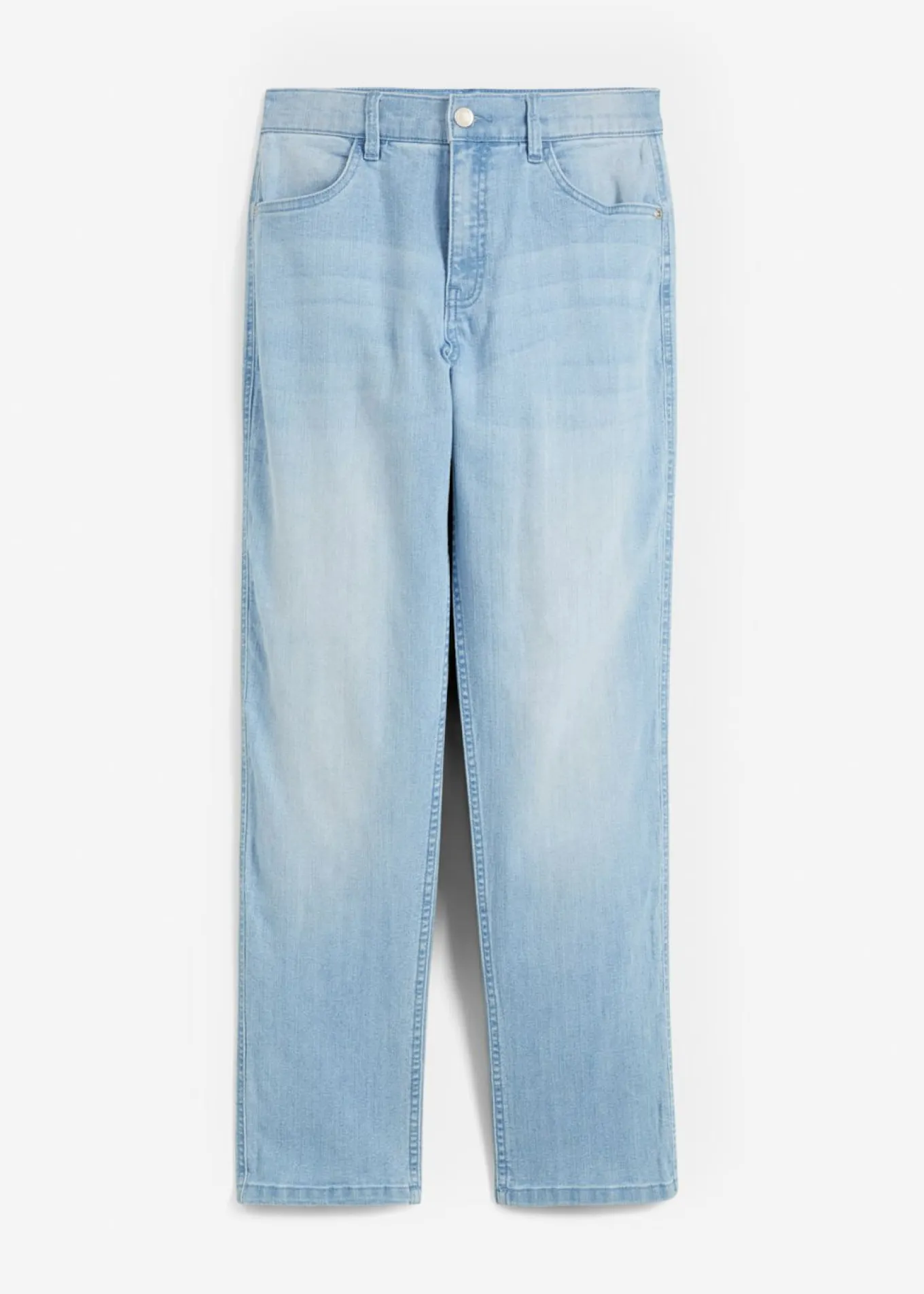 Vaqueros elásticos loose fit, con cintura ajustable, straight