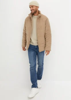 Vaqueros elásticos, regular fit, de denim denso de alta calidad, straight