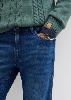 Vaqueros elásticos, relaxed fit, straight